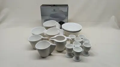 Set wit porselein Royal Boch en Villeroy & Boch – kavel bij De Kringwinkel, Zottegem