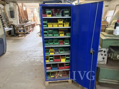 Stahl-Schrank (blau) – kavel bij IVG, Nordhorn