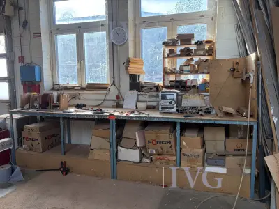 Zelfgebouwde werkbank – kavel bij IVG, Nordhorn