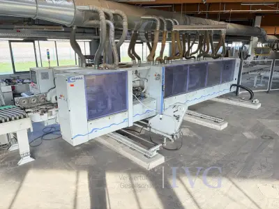Doppelseitige Format- und Kantenanleimmaschine HOMAG Optimat KFL 525/8/A3/15 - Optimat TDL 310/25/12 - Optimat KFL 526/9/A3/25 – kavel bij IVG, Rödinghausen
