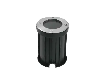 [00891] Gu10 Ground Spotlight Round Satin Nickel – kavel bij Hammertime, Puurs
