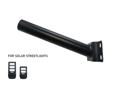 [01125s] Wall Bracket For Solar Street Light 30cm Sand Black – kavel bij Hammertime, Puurs