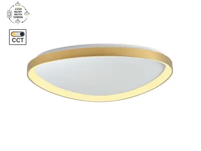 [01203] Auren Design Ceiling Lamp Gold 62cm 50w Led Cct 3 Colour & 3 Step Dimming – kavel bij Hammertime, Puurs