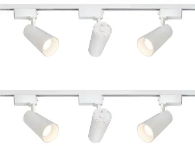 [03004] 2 Metre Pro Track Lighting Set With 6 Pcs 18w 4000k Track Spot – kavel bij Hammertime, Puurs