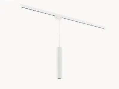 [00897] Gu10 Track Spot Decorative Pendant Lamp Cylinder 24cm Sand White – kavel bij Hammertime, Puurs