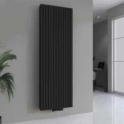 1 X H1800xb500 Dubbele Design Radiator Vero Mat Zwart – kavel bij Hammertime, Bornem