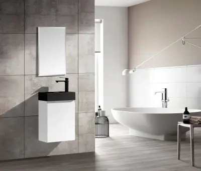 1 X 40cm Toiletmeubel Mat Wit - Como 40-03b – kavel bij Hammertime, Bornem