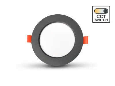 [01162] 4.9w Cct 3-Colour Recessed Spot Waterproof Black – kavel bij Hammertime, Puurs