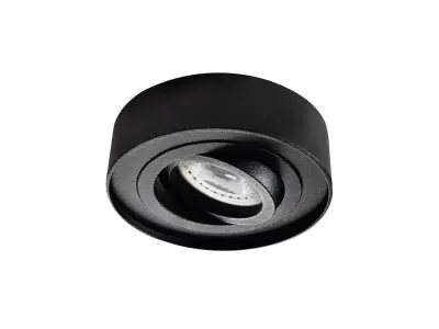 [00840] Gu10 Recessed Fixture, Black, Tiltable, With Lamp Holder – kavel bij Hammertime, Puurs