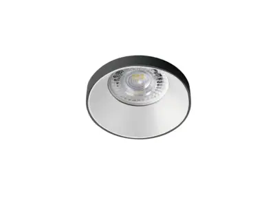 [00909] Gu10 Recessed Fixture White And Black With Lamp Holder – kavel bij Hammertime, Puurs