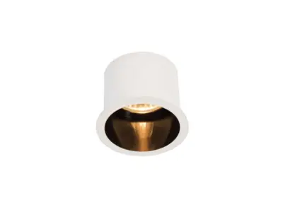 [00915] Gu10 Recessed Design Fixture Cylinder Sand White And Black With Lamp Holder – kavel bij Hammertime, Puurs