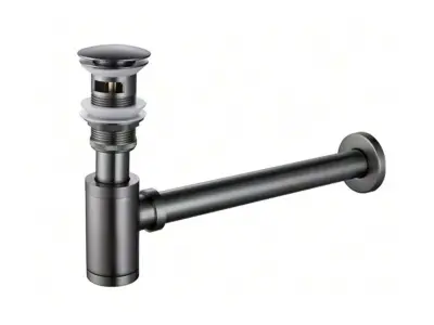 1 X Design Sifon Met Afvoerplug Gun Gray – kavel bij Hammertime, Bornem