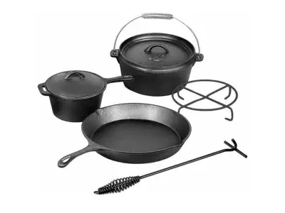 5- Delige ovenset El Fuego, AY04661, zwart – kavel bij Onlineveilingmeester, Zutphen