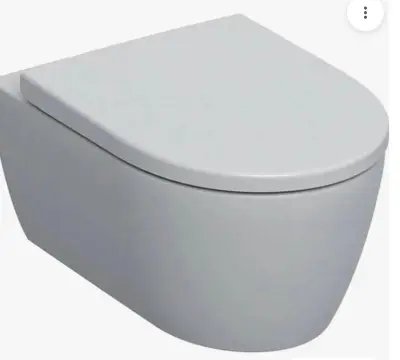 Wandcloset, rimfree ZONDER toiletzitting Geberit, 1Con, wit – kavel bij Onlineveilingmeester, Zutphen