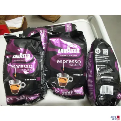 Lavazza Kaffeebohnen 4 Pakete – kavel bij Justiz-Auktion, Mönchengladbach