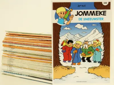 Grote verzameling van 50 Jommeke strips albums – kavel bij De Kringwinkel, Antwerpen