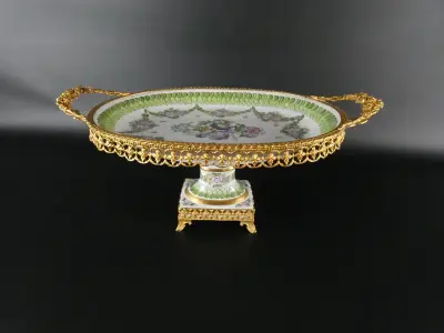 Vintage porseleinen tafelstuk - LIMOGES France – kavel bij De Kringwinkel, Heverlee