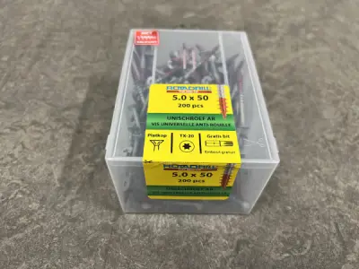 8x Rotadrill unischroeven ø5,0x50mm AR 200-pack – kavel bij XL Auctions
