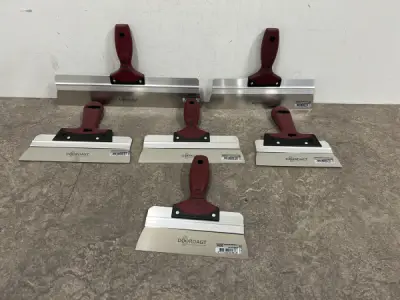 Doordagt spackmessen rvs softgrip set 6-delig – kavel bij XL Auctions