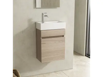Fontein + Meubel Walnut 40 cm, Karo, walnut – kavel bij Onlineveilingmeester, Zutphen