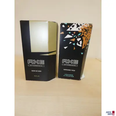 zwei Axe Aftershave – kavel bij Justiz-Auktion, Chemnitz