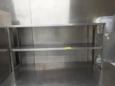 2x Rvs Rek – kavel bij Openbare Verkopen, Kortrijk