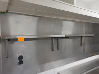 2x Rvs legplank – kavel bij Openbare Verkopen, Kortrijk