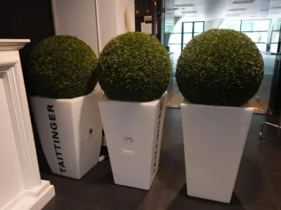 3x Plantenbakken in kunstof Taittinger – kavel bij Openbare Verkopen, Kortrijk