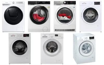 Set van 16 wasmachines en wasdrogers - Gereviseerd B – kavel bij Stocklear