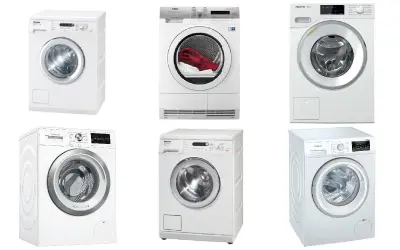 Partij van 16 wasmachines en wasdrogers - Gereviseerd B – kavel bij Stocklear