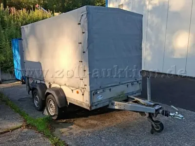 1 Westfalia Anhänger offener Kasten mit Plane – kavel bij Zoll-Auktion, Lüdenscheid