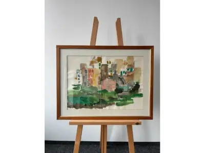 1 Bild Künstler Thieg-Karkosch - Manarola IV conque Terre - Aquarell – kavel bij Zoll-Auktion, München
