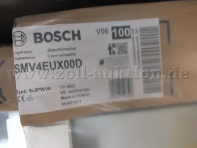 1 Bosch inbouwvaatwasser SMV4EUX00D – kavel bij Zoll-Auktion, Büren
