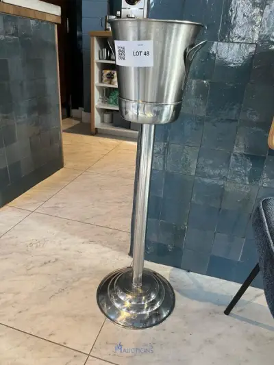 Rvs wijn- / champagnekoeler – kavel bij VH Auctions