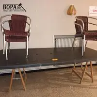 Terrasstoelen en tafelblad – kavel bij BOPA Auctions, Wervik