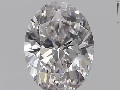 Diamant - 0.40 carat natuurlijke roze ovaal vorm diamant – kavel bij Onlineveilingmeester