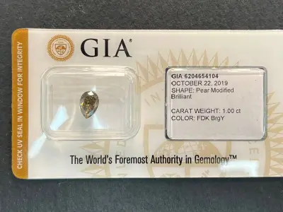 Diamant - 1.00 carat natuurlijk diamant (gecertificeerd) – kavel bij Onlineveilingmeester