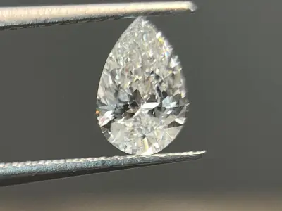 Diamant - 0.29 carat peer geslepen diamant (gecertificeerd) – kavel bij Onlineveilingmeester