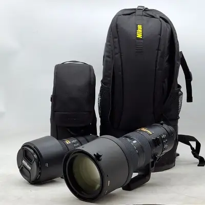 2x Camera lens, Nikkon, AF-S NIKKOR 180-400mm 1:4E TC1.4 FL ED VR/AF-S NIKKOR 500mm 1:5.6E PF ED – kavel bij Domeinen Roerende Zaken, Groningen