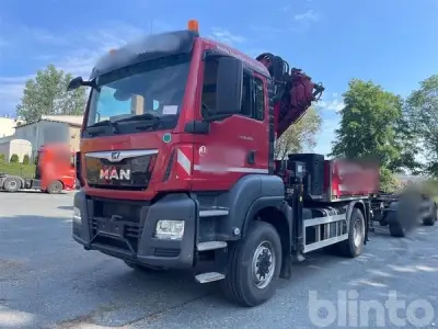 Kipper mit Ladekran MAN TGS 18.420 4x4 BB (2019) – kavel bij Blinto, Schleiz