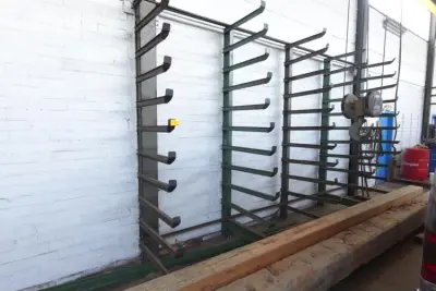 2x Metalen rek met 10 staanders – kavel bij Openbare Verkopen, Izegem
