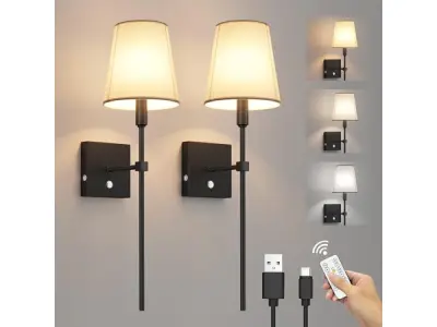 Coinmit Draadloze Wandlamp (2 Stuks) zwart – kavel bij XL Auctions
