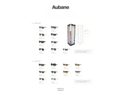 Verkoopset Aubane zonnebrillen (744 zonnebrillen) incl acc – kavel bij XL Auctions
