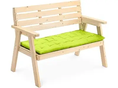 Tuinbank palletkussen 120x40mc 4cm dik Geel-groen – kavel bij XL Auctions