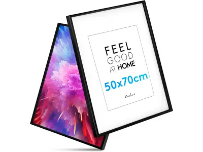 55x Pack v 2 Fotolijsten hout 50*70cm zwart – kavel bij XL Auctions