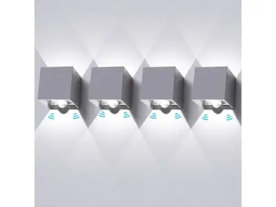LEDMO led-wandlampen met bewegingsmelder (4 stuks) – kavel bij XL Auctions