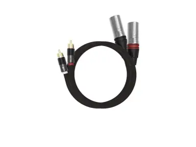 Cinch kabel XLR 3 nr Audio wit/rood 1 M – kavel bij XL Auctions
