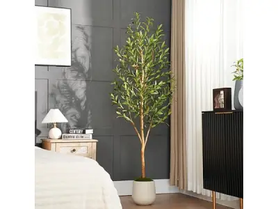 Keeplush Luxe kunstmatige olijfboom (182 cm) – kavel bij XL Auctions
