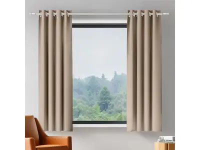 ORINOVA Beige Verduisterende Gordijnen (140x160 cm) – kavel bij XL Auctions
