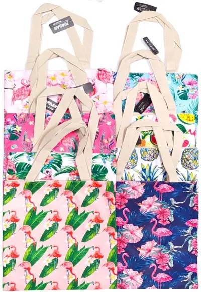 Ca. 55x Zomer strandtas, diverse kleuren, 33 x 37 cm – kavel bij Onlineveilingmeester